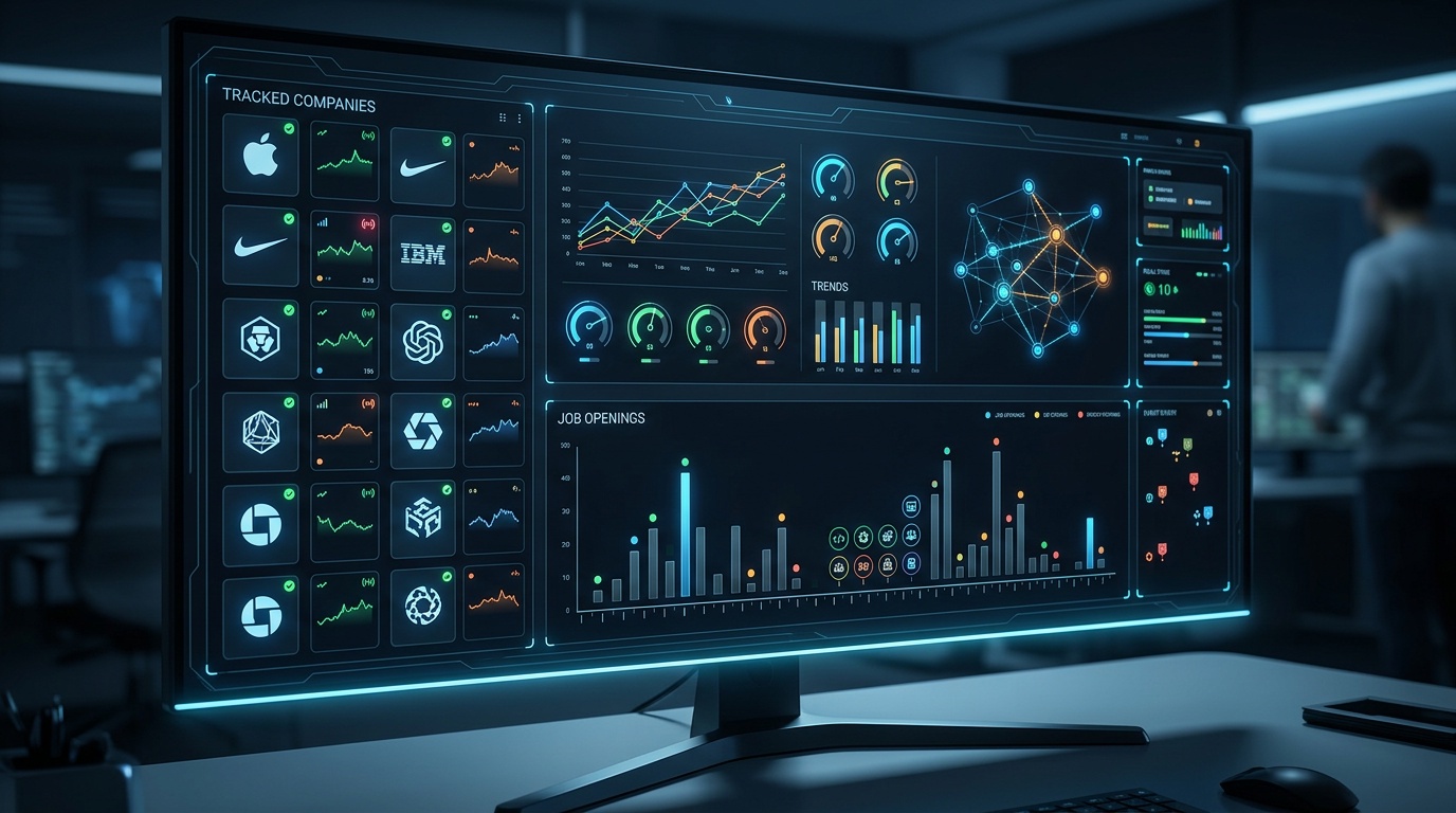 Dream Job Notifier dashboard preview